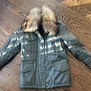 SAM. Fur Trimmed Jacket